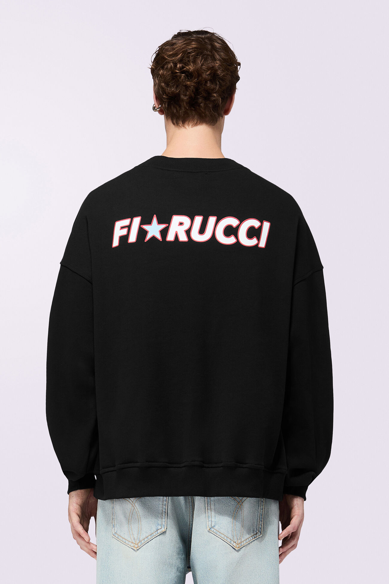 Star Logo Relaxed Sweatshirt Black